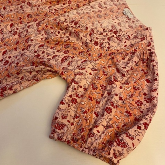 Women's Whimsical Floral Print Short Sleeve Mini Dress Size 20 - Picture 9 of 12